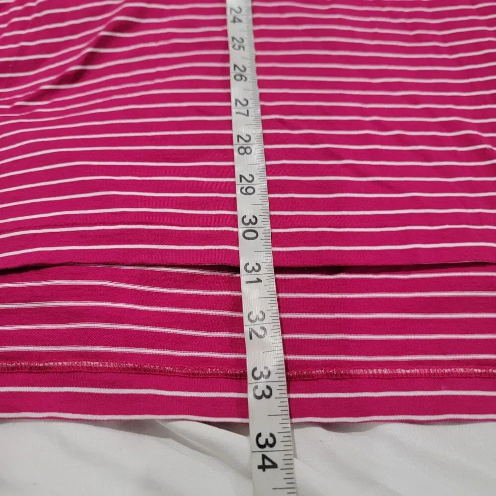 Vintage Polo Golf Ralph Lauren Shirt Size Large‎ Striped Pink White Preppy Pima